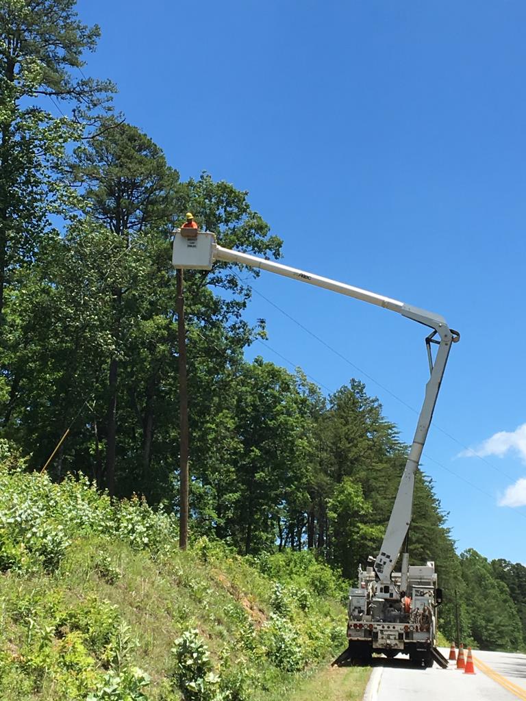 lineman in bucket