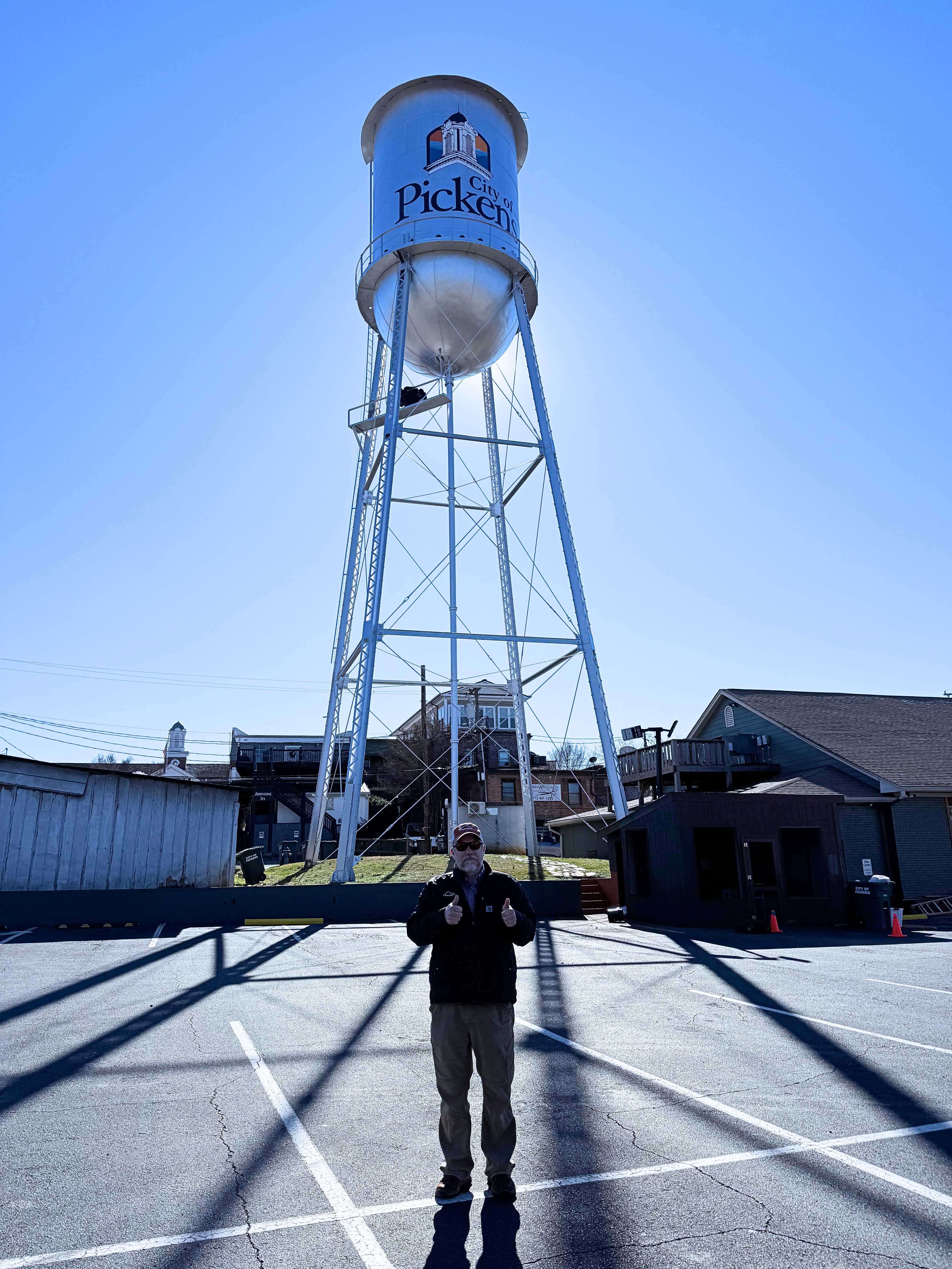  A man poses for a picture